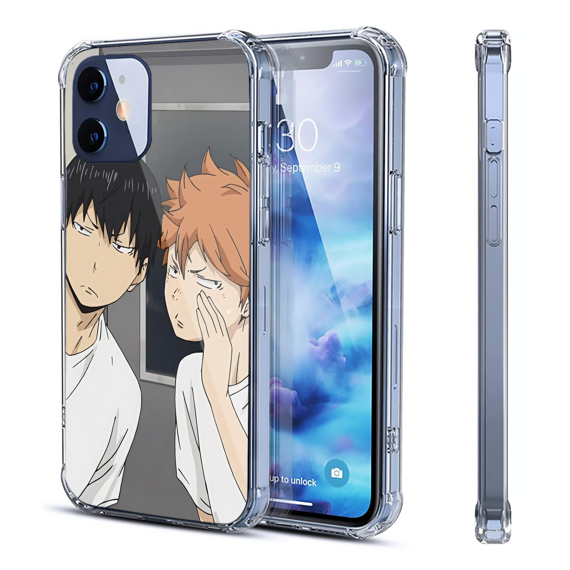 （画像用） ハイキュー!! Haikyu!! 【iPhone 12シリーズ対応】透明スマホケース（クリアソフトケース）